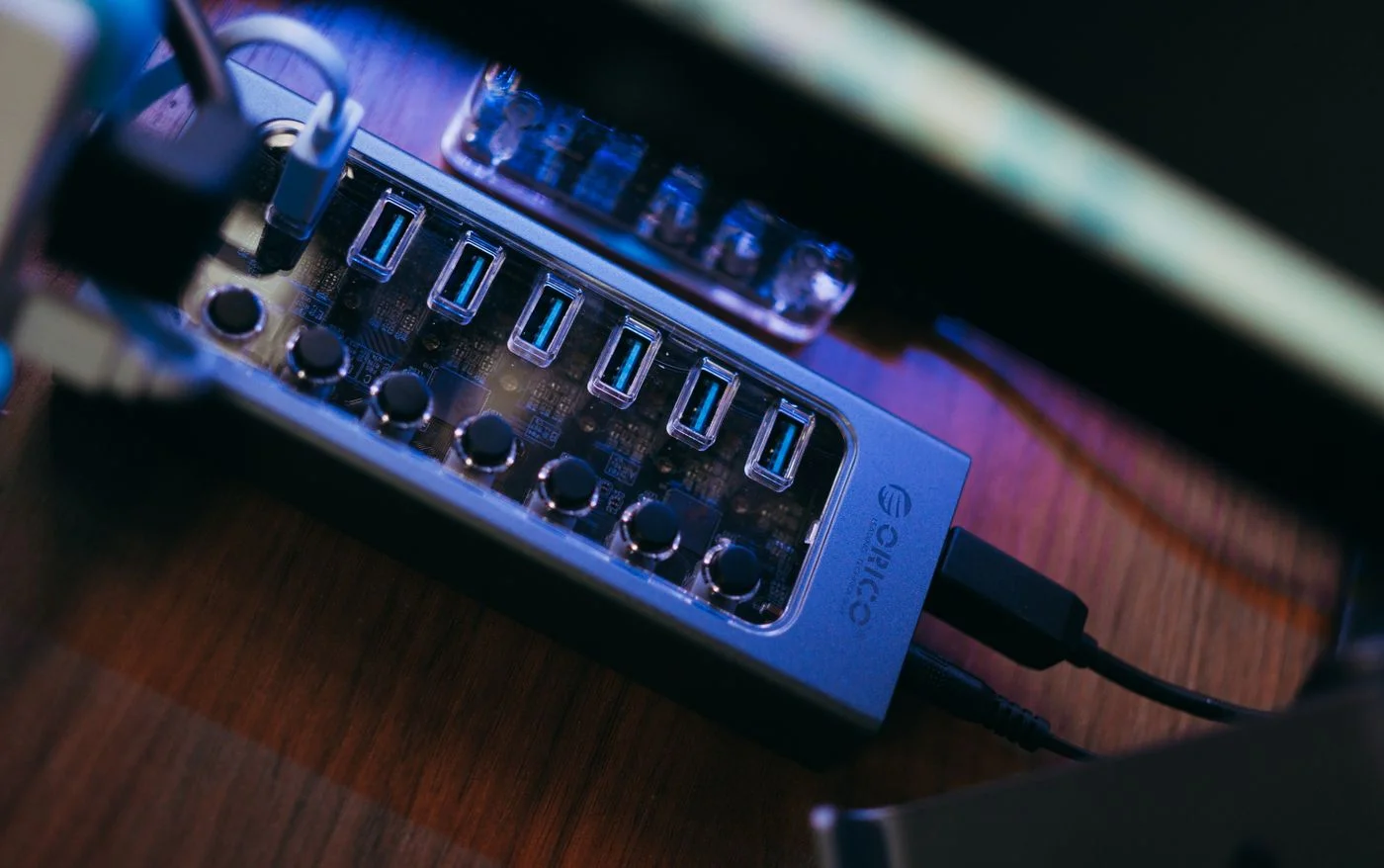 USB-Hub mit mehreren Anschlüssen